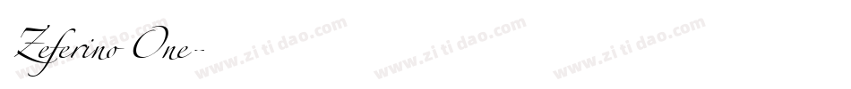 Zeferino One字体转换